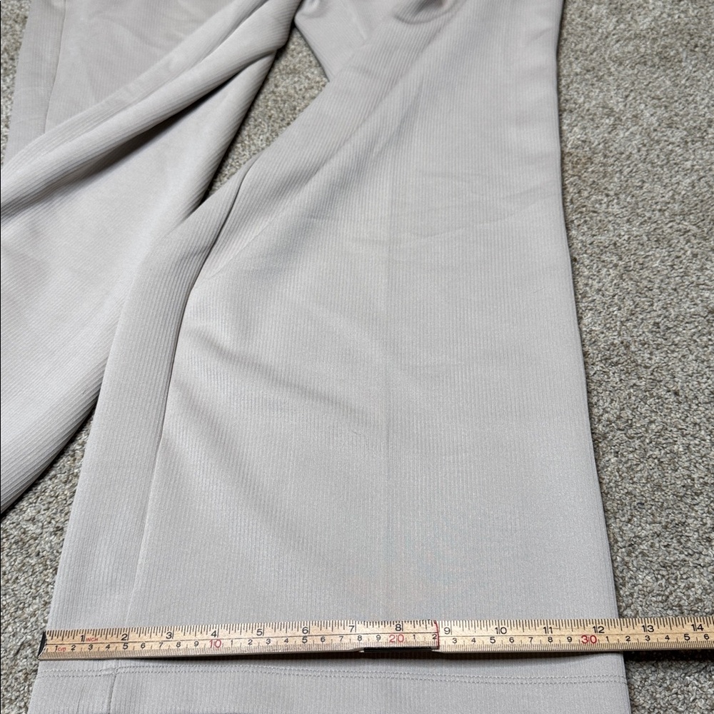 All in Motion Airy Sleek Ribbed Wide Leg Pants Cream XL NWT - Picture 7 of 16